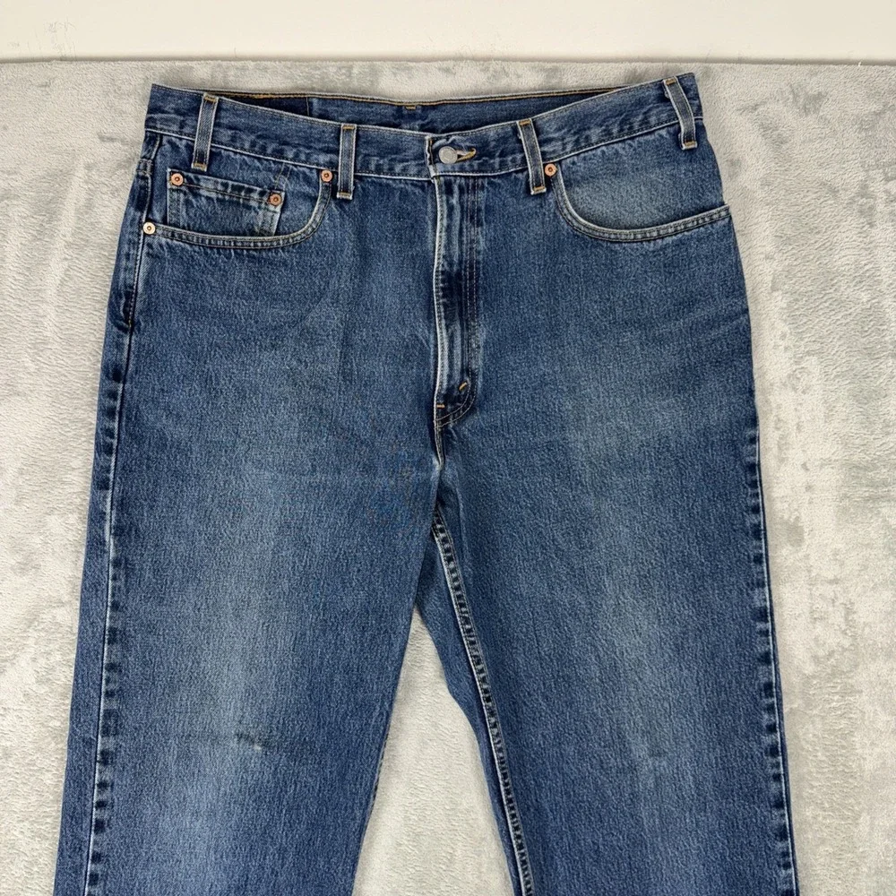 Vintage Levis 550‎ Jeans 38 x 34 Medium Wash Straight Blue Red Tab Denim